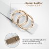 Double Ring Buckle Genuine Cowhide Leather Belt