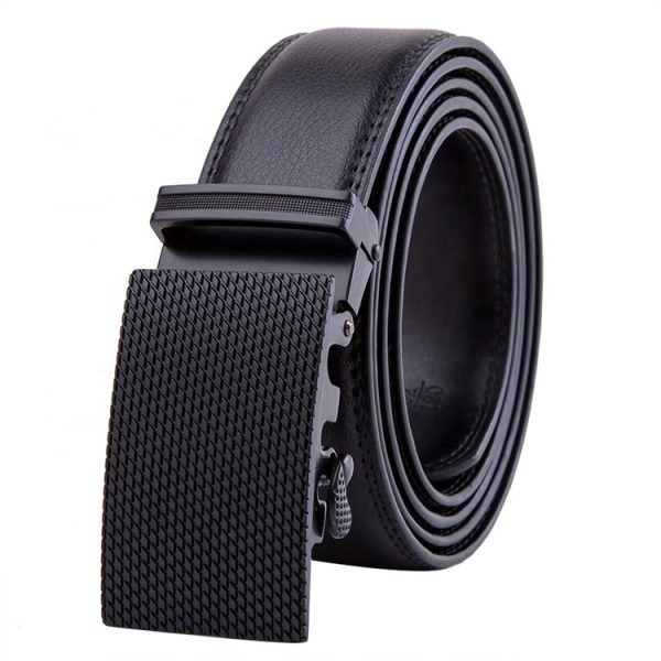 Wholesale Automatic Buckle Ratchet Genuine Leather Belt
