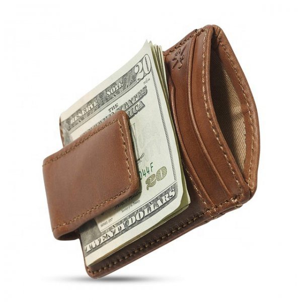 Custom leather men RFID Blocking wallet