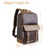 Genuine Cow Crazy Horse Leather 15 inches Laptop Backpack