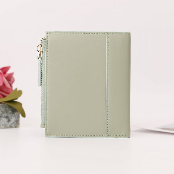 Women Compact Thin Embossed Bifold Wallet
