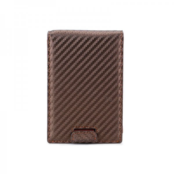Custom PU Leather Money Clip Wallet with Logo