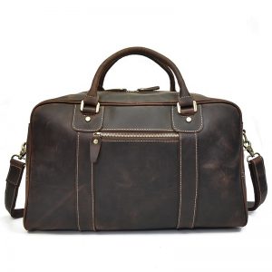 Outdoor Vintage Leather Luggage Travel Bag