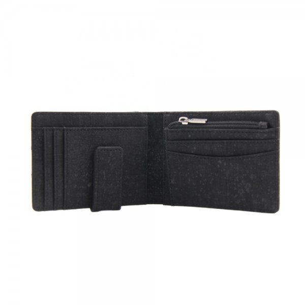 Custom Eco-friendly Genuine Cork Leather Clip Wallet