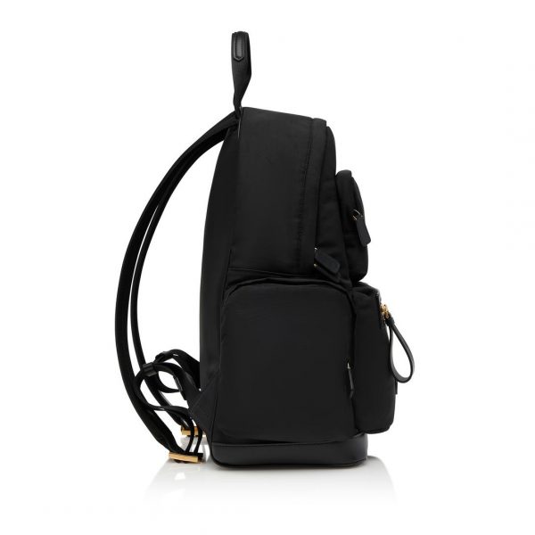 ODM brown real leather laptop backpack