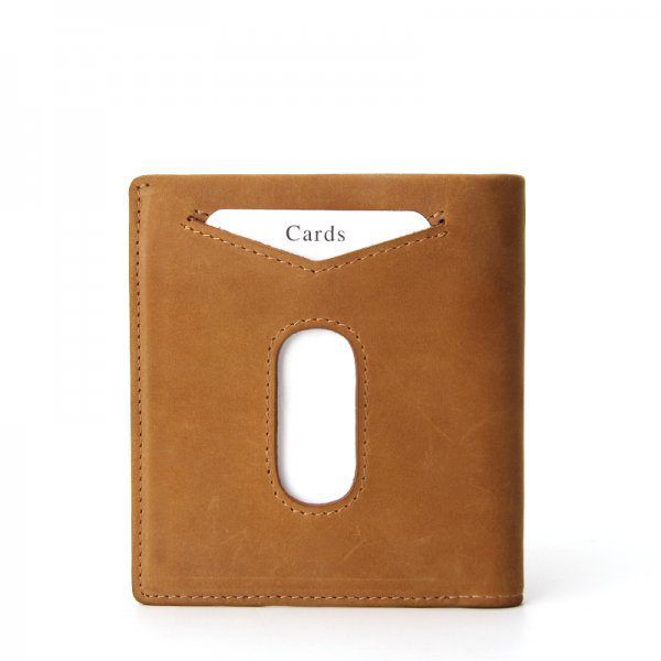 Mens Bifold Small Wallet with Coin Pocket