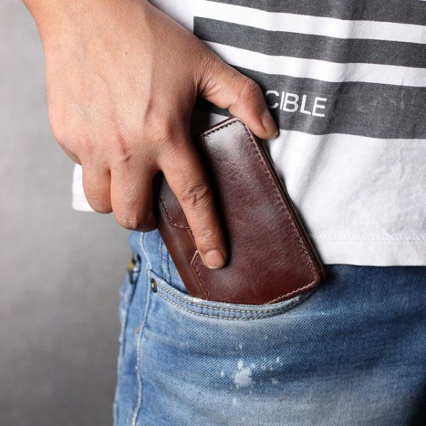 Custom business smart men rfid wallet