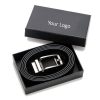 Custom Removable Slide Buckle Wholesale Leather Ratchet Belt