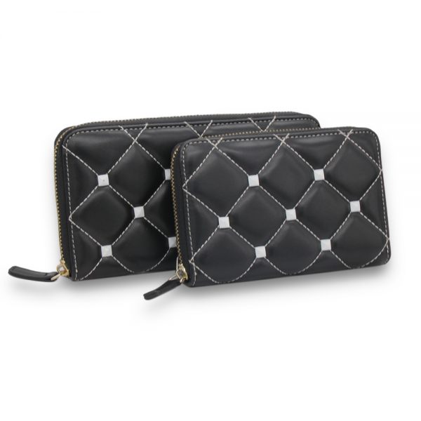 Custom Fashion High Quality Pu Leather Women Wallet With Zipper