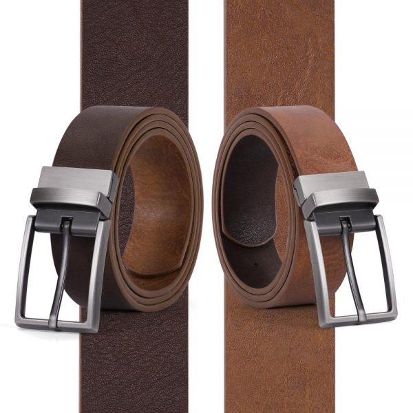 Custom high quality Double sides rotatable pin buckle belt