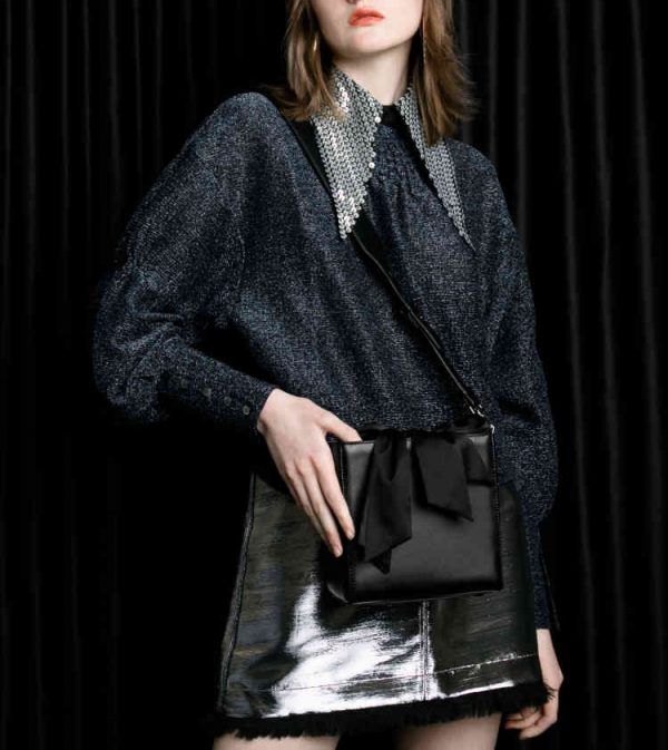 Custom rectangular fashion classy ladies leather handbag