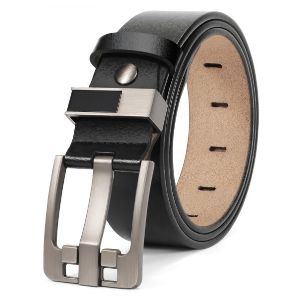 New Alloy Pin Buckle Anti-rust 100% Genuine Leather Belt