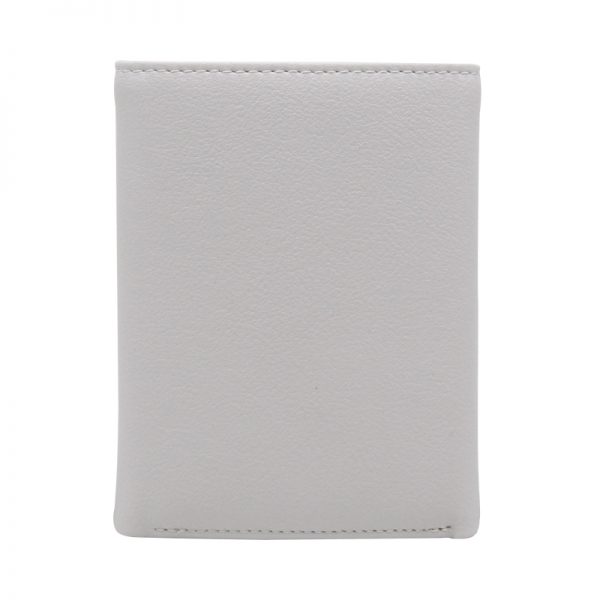 Women Trifold PU Leather Button Closure Coin Pocket Wallet