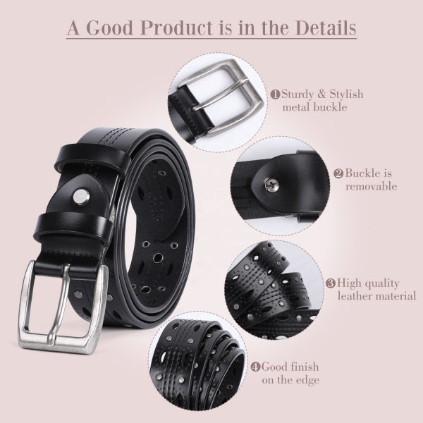 Genuine Leather Belt for Woman Jeans