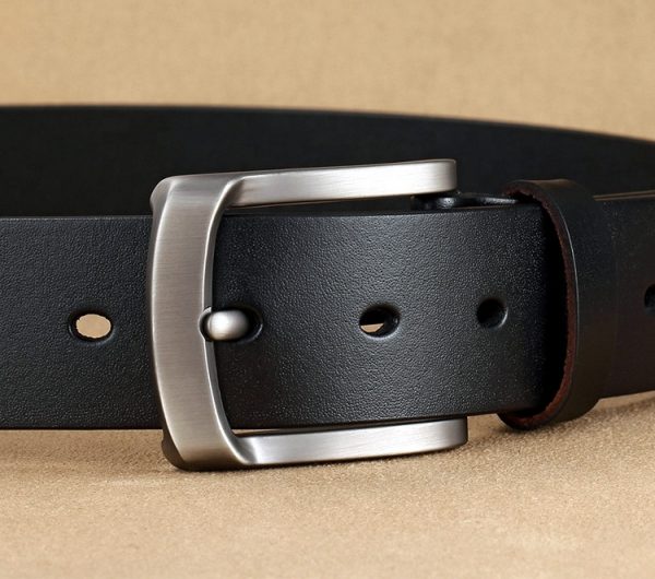 Custom High Quality Wholesale Cowhide Brown Genuine Men’s Leather Belt