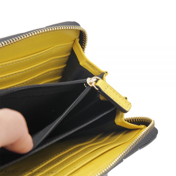 Custom Fashion High Quality Pu Leather Women Wallet With Zipper