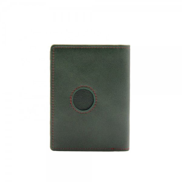 Custom logo slim genuine leather wallet