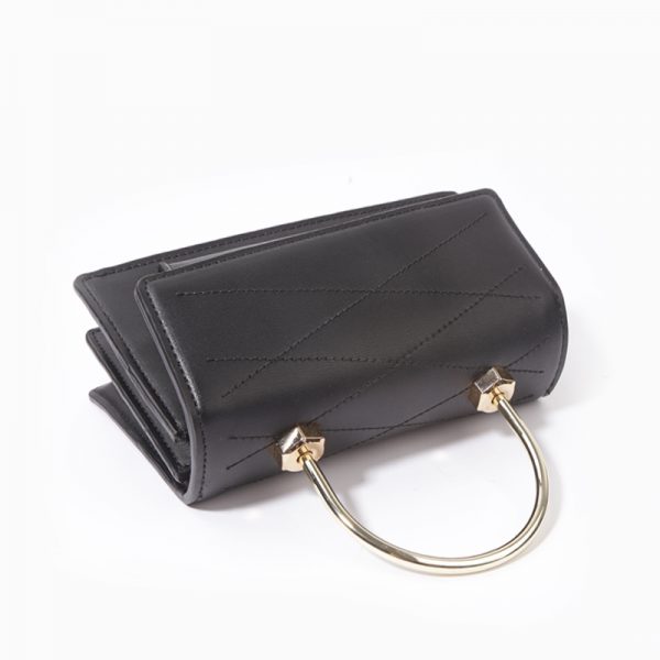 Fashion metal handle Pu Leather women handbags