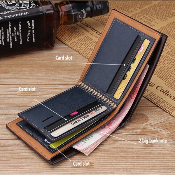 Genuine leather RFID Blocking Credit Card Holder wallet