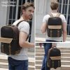 Genuine Cow Crazy Horse Leather 15 inches Laptop Backpack