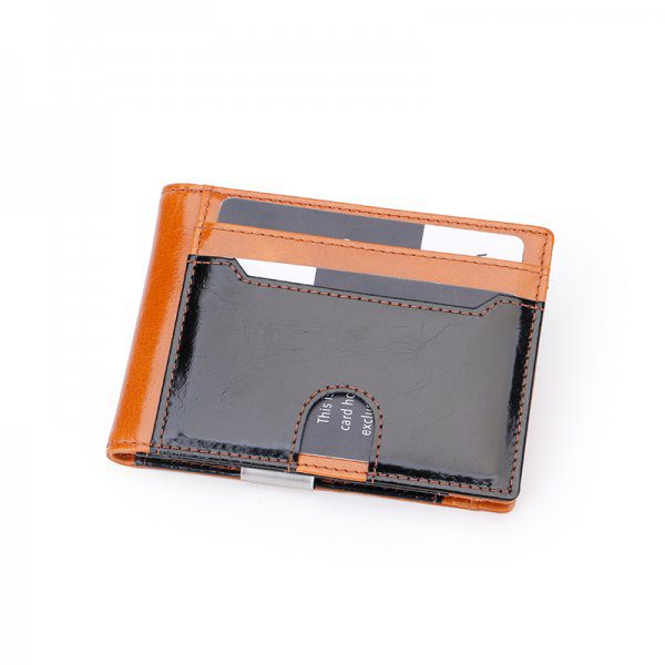 Premium Minimalist Mens PU Leather RFID Wallet
