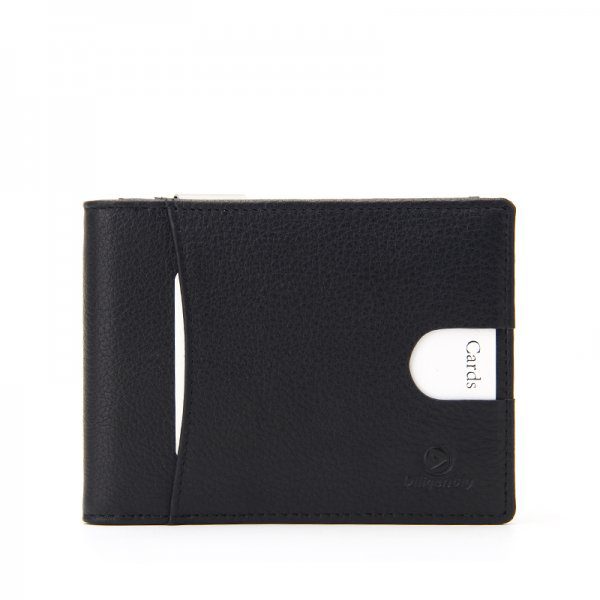 Mens Leather RFID Wallet With Coin Slot Snap