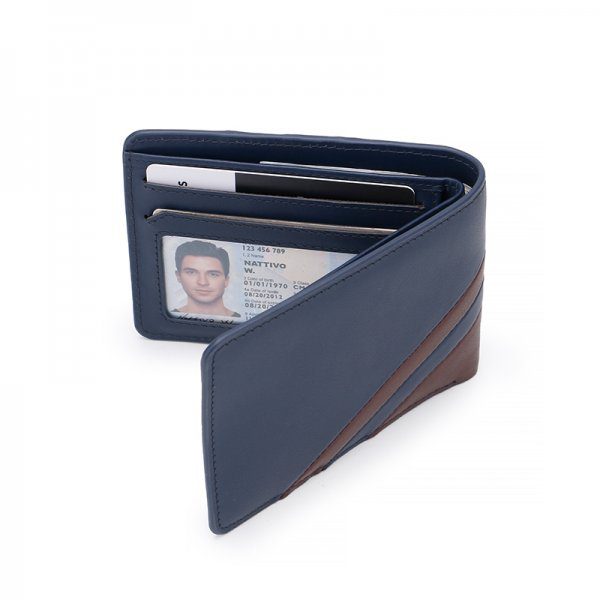 Custom Minimalist Bifold Genuine Leather Men’s Wallet