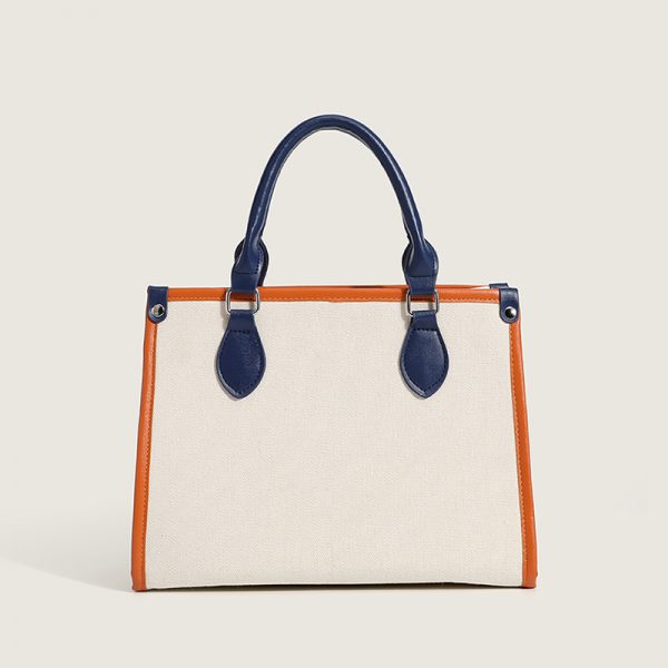 Wholesale Fashion Contrast Color PU Leather Ladies Big Volume handbag