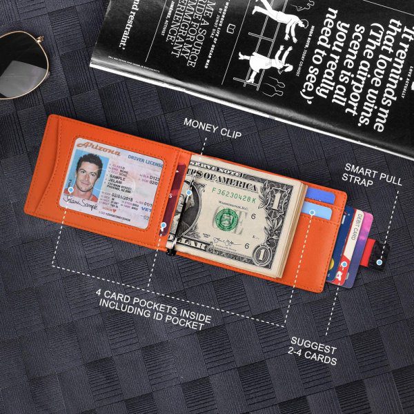 Custom RFID PU Leather Slim Minimalist Men’s Wallet
