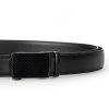 Men’s no holes with Automatic Buckle Leather Belt