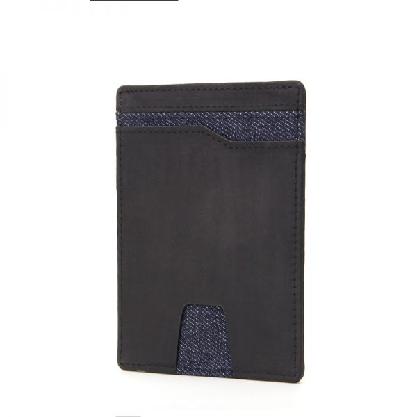 Slim leather minimalist card holder