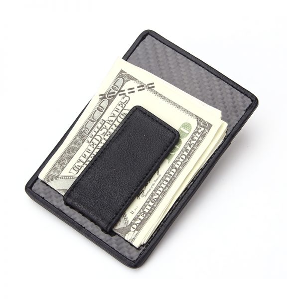 RFID Blocking Money Clip Card Holder