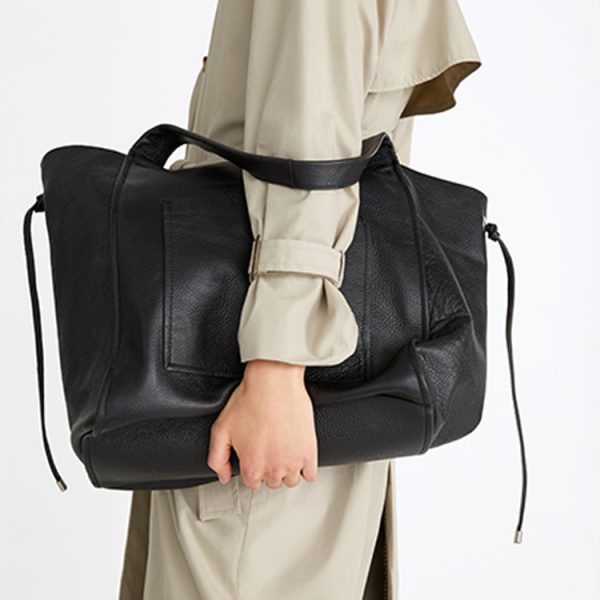 Custom soft PU pebbled vegan leather shoulder handbag