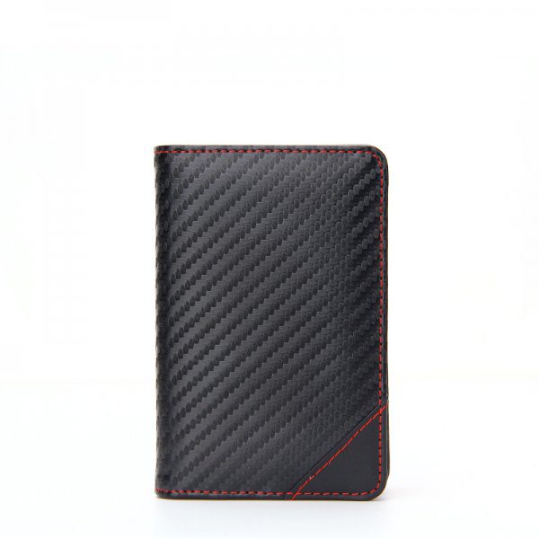 Wholesale Bi-fold Carbon Fiber Leather RFID Men’s Wallet