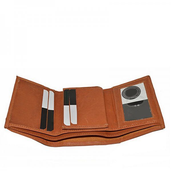 Durable Custom Made Leather RFID Men’s Bi-fold Wallet