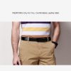 Men’s no holes with Automatic Buckle Leather Belt