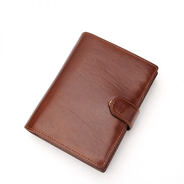 Vegetable tanned leather card holder