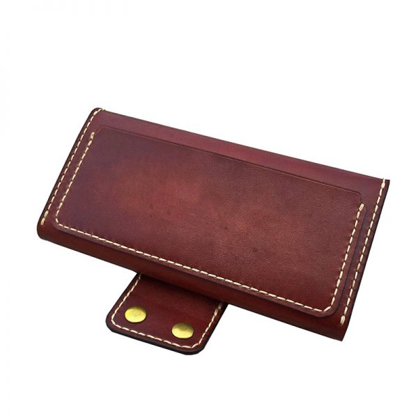 Gift idea high end vegetable tanned leather women wallet