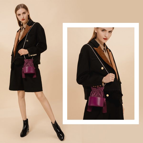 Fashion OEM Real Leather Women designer purse