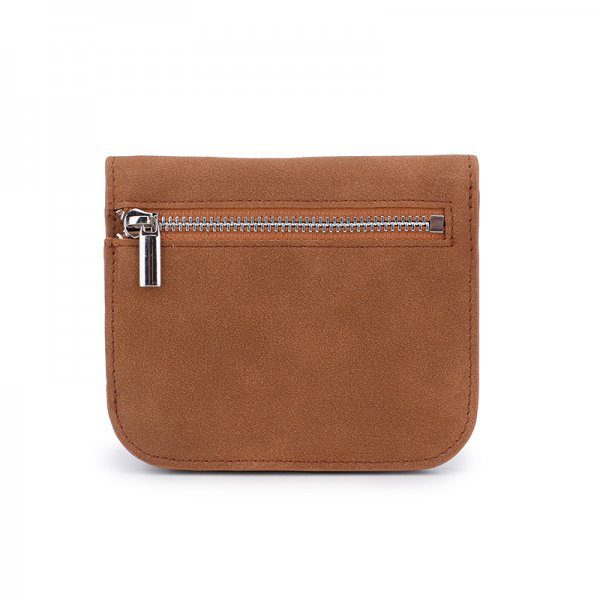 PU Leather Vertical Bifold Short Wallet for Men