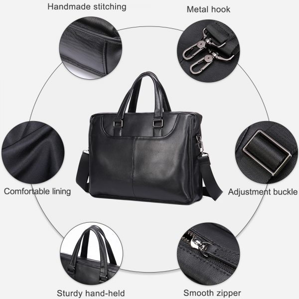 Men’s Leather Laptop Bag Messenger Shoulder Bags