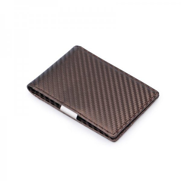 Short Slim PU Leather RFID Bifold Custom Wallet