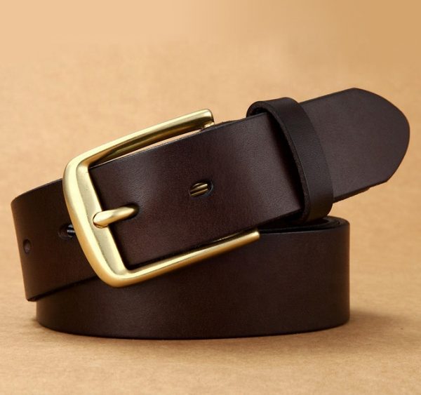 Fashion Custom Men’s 100% Cowhide Genuine Leather Belt