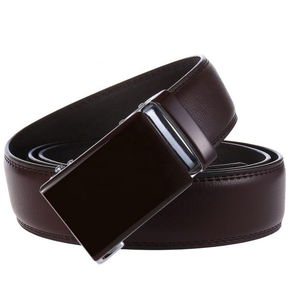 Men Unisex Genuine Ratchet Colorful Leather Belt