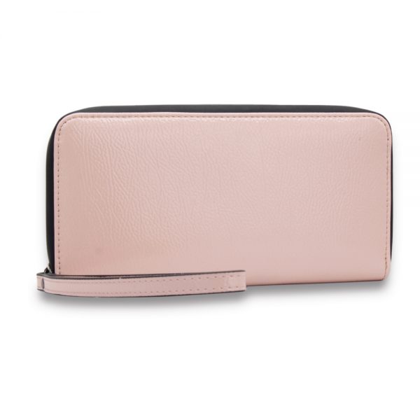 Factory wholesale price PU leather zipper women leather wallet