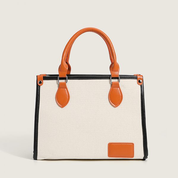 Wholesale Fashion Contrast Color PU Leather Ladies Big Volume handbag