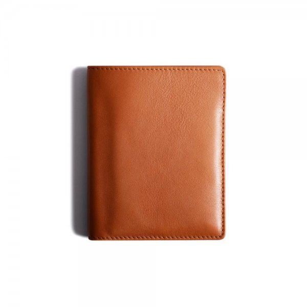 Handmade natural leather slim wallet for men