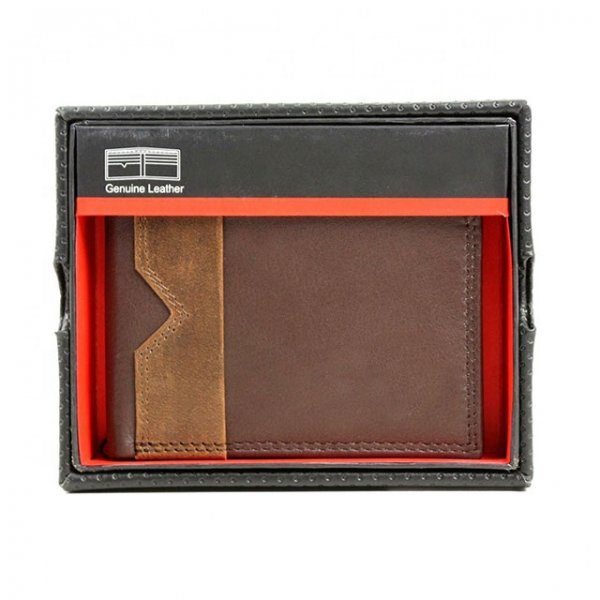 Wholesale slim leather Bi-Fold wallet for men