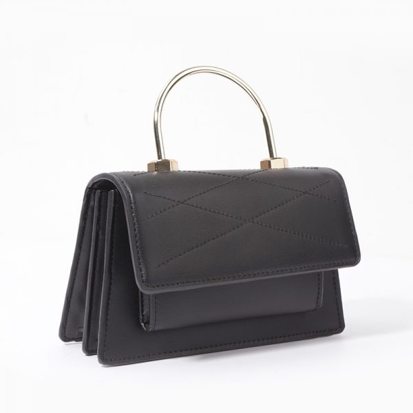 Fashion metal handle Pu Leather women handbags