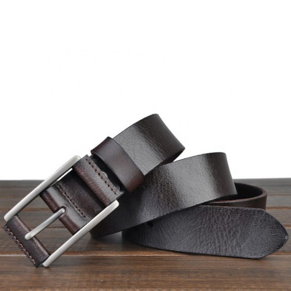 Woman’s Brown Vintage Top Grain Real Leather Belt